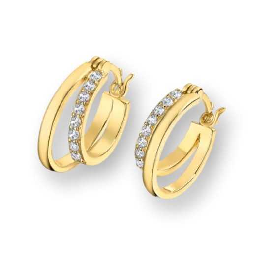 Lotus Silver Glam Doble Aro Ovalado