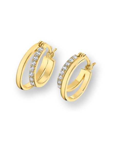 Lotus Silver Glam Doble Aro Ovalado