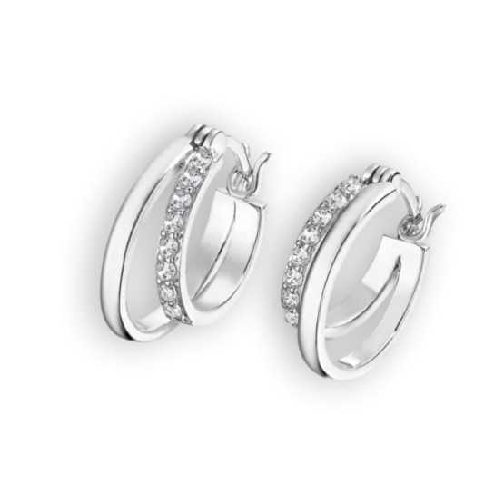 Lotus Silver Glam Doble Aro Ovalado