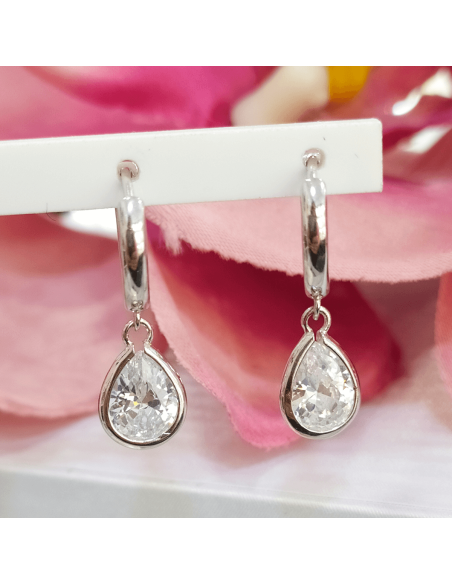 Lotus Silver Colors Colgante Circonita