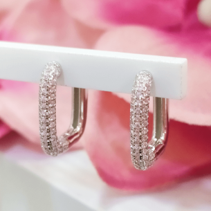 Lotus Silver Rainbow Rectangular Circonitas