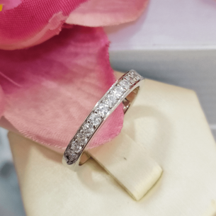 Lotus Silver Anillo Circonitas