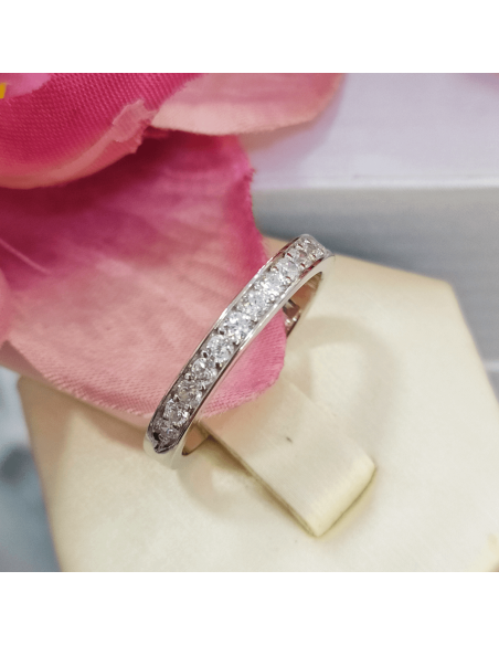 Lotus Silver Anillo Circonitas