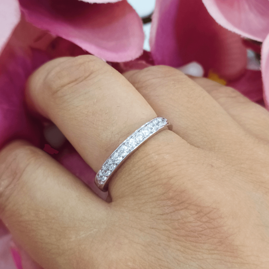 Lotus Silver Anillo Circonitas