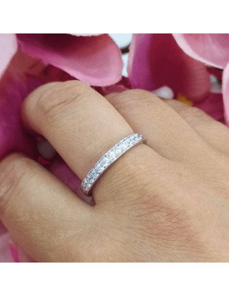 Lotus Silver Anillo Circonitas