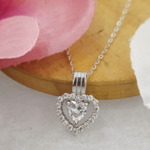 Lotus Silver Gargantilla Corazón