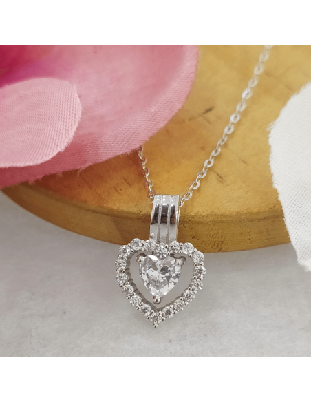 Lotus Silver Gargantilla Corazón