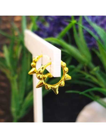 Amagoa Pendientes Aro Pinchos