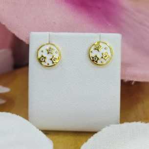Amagoa Pendientes Esmaltados Colores Con Estrellas