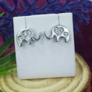 Towanda Pendientes Elefantes Circonitas