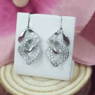 Towanda Pendientes Eslabón Circonita