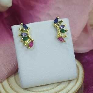 Towanda Pendientes Dorados Trepadores