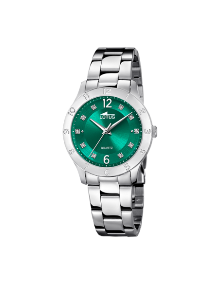 Lotus Bliss Acero Diales de Circonitas