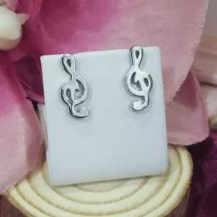 Towanda Pendientes Clave de Sol