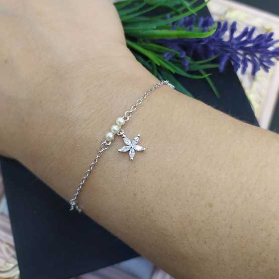 Amagoa Pulsera Estrellas Y Perlas