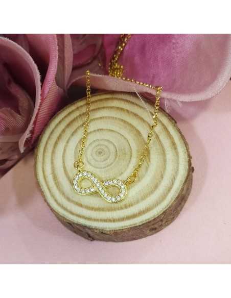 Lotus Silver Gargantilla Infinito Dorado