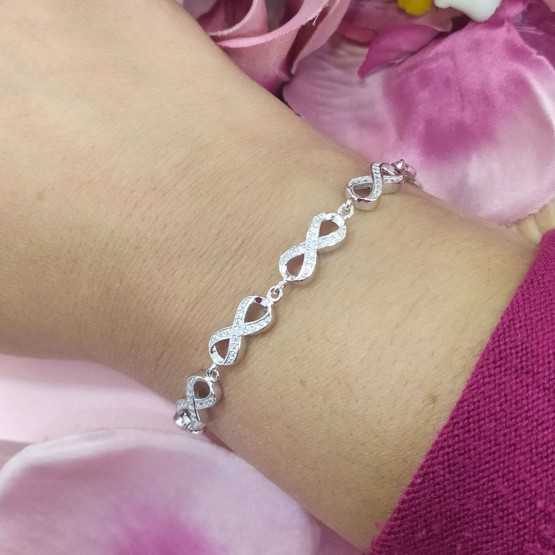 Lotus Silver Pulsera Infinitos Unidos