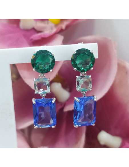 Lotus Silver Colors Circonitas Cuadrados