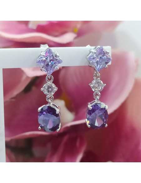 Lotus Silver Colors Circonita Ovalados