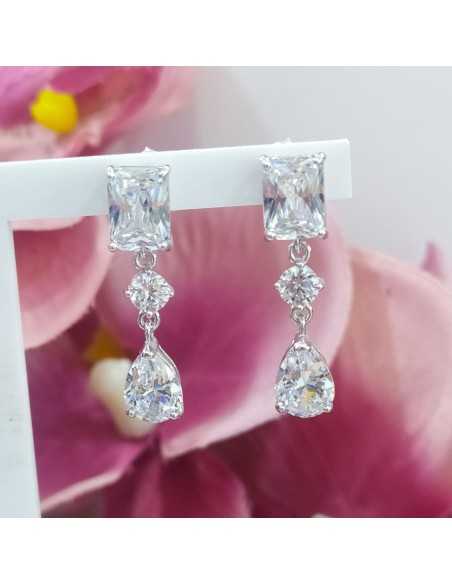 Lotus Silver Colors Circonita Lágrima