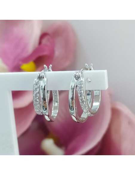 Lotus Silver Glam Doble Aro Ovalado