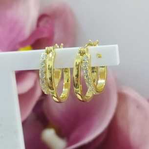 Lotus Silver Glam Doble Aro Ovalado