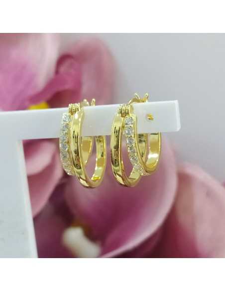 Lotus Silver Glam Doble Aro Ovalado