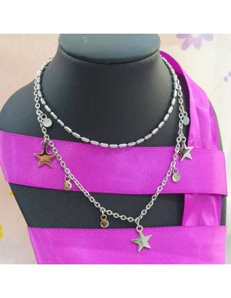 Lotus Style LS2315-1 Urban Woman Doble Cadena Con Estrellas