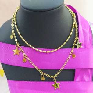 Lotus Style LS2315-1 Urban Woman Doble Cadena Con Estrellas