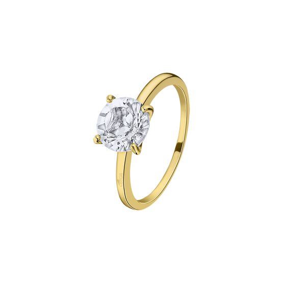 Lotus Silver Anillo Cristal