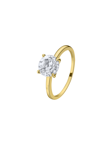 Lotus Silver Anillo Cristal