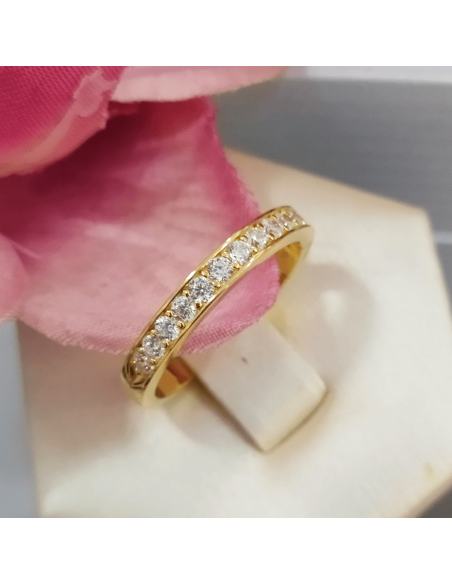 Lotus Silver Anillo Circonitas