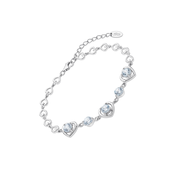 LP3092-2 Trendy corazones circonitas