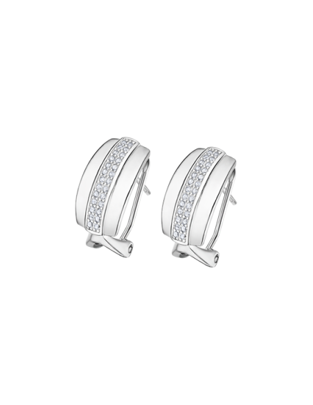 Lotus Silver Glam Omega Circonitas Banda Lisa