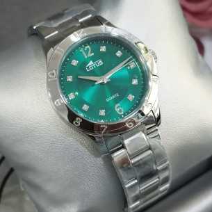 Lotus Bliss Acero Diales de Circonitas