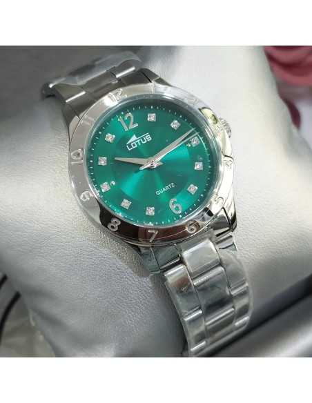 Lotus Bliss Acero Diales de Circonitas