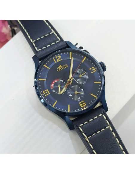 Lotus Multifunción Azul Correa Piel