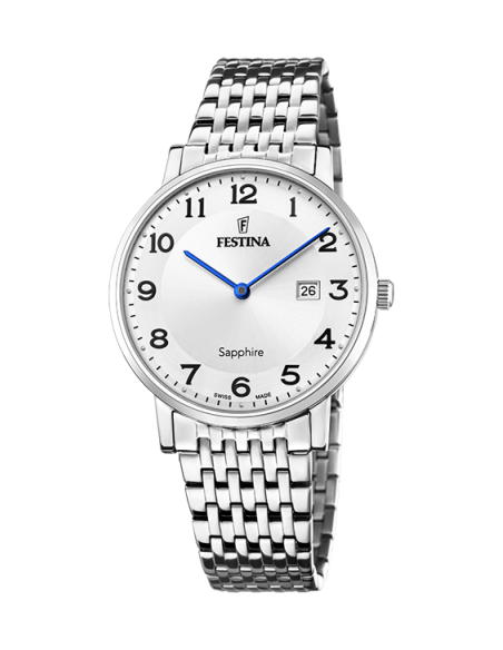 Festina Swiss Made Classic Acero Números Completos