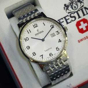 Festina Swiss Made Classic Acero Números Completos