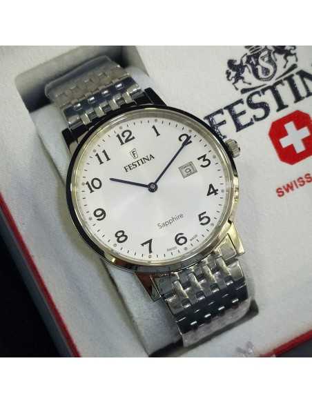 Festina Swiss Made Classic Acero Números Completos
