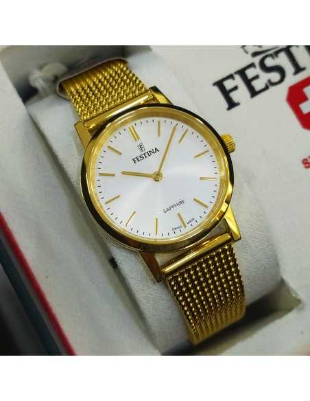 Festina Swiss Made Chapado Correa Milanesa
