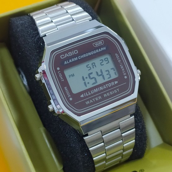 A168WA-5AYES Casio Vintage Iconic Acero Chocolate - Relojería Paco