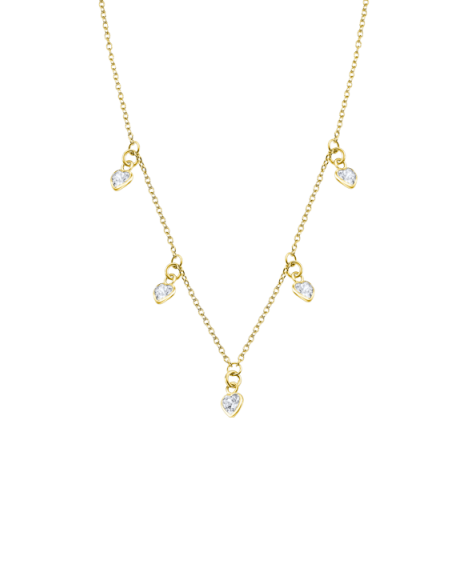 Lotus Silver Gargantilla Trendy corazones