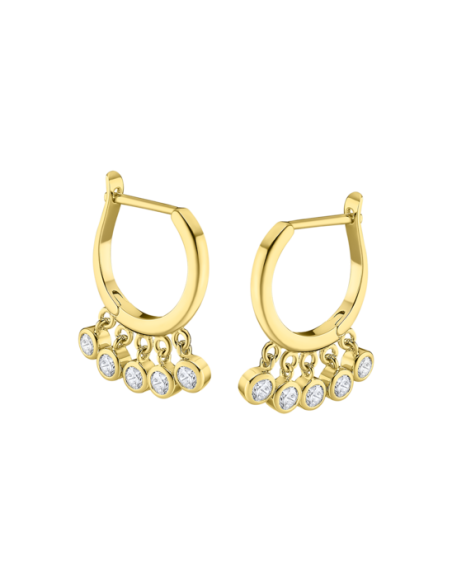 Lotus Silver Trendy Aro Chatones Colgantes