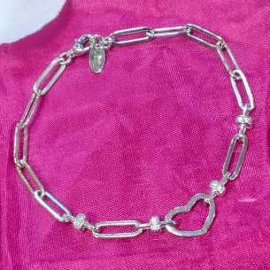 Lotus Silver Links Eslabones Corazón