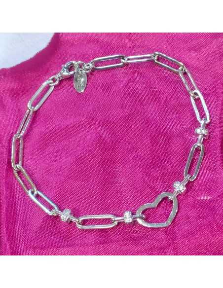 Lotus Silver Links Eslabones Corazón