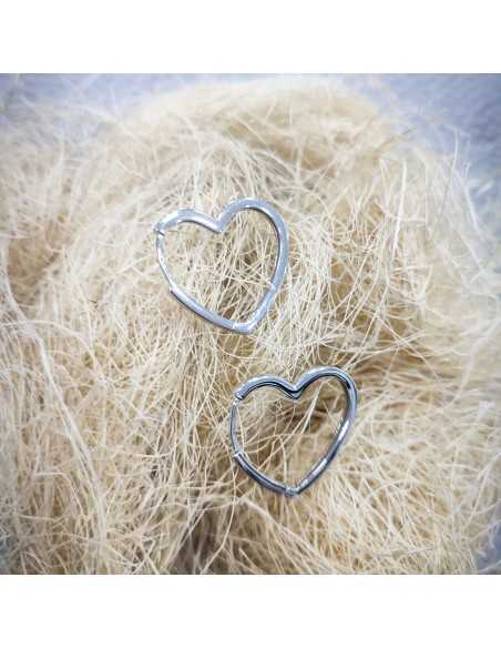 Pendientes Aro Corazón
