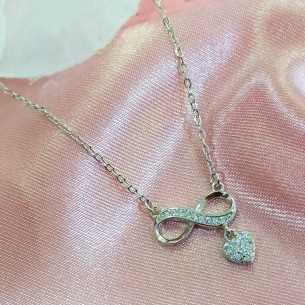 Towanda gargantilla infinito amor circonitas