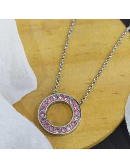 Marea Collar Acero Esfera Circonitas