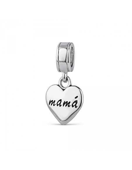 Abalorio A Tu Lado Corazón Mamá